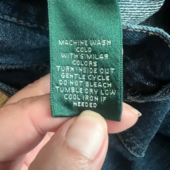 Vintage Lauren Jeans Co. Ralph Lauren Bootcut Jeans – Dark Wash, Size 10 - Picture 4 of 7